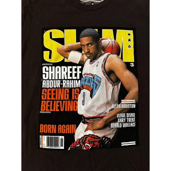 Rare Mitchell & Ness X Slam Mag Shareef Abdur-Rahim Shirt Size M - Picture 3 of 5